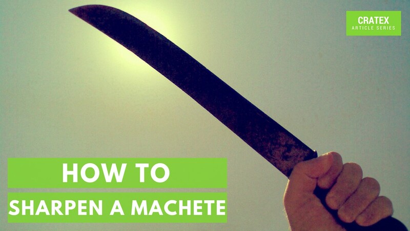 What can I use to sharpen my machete?